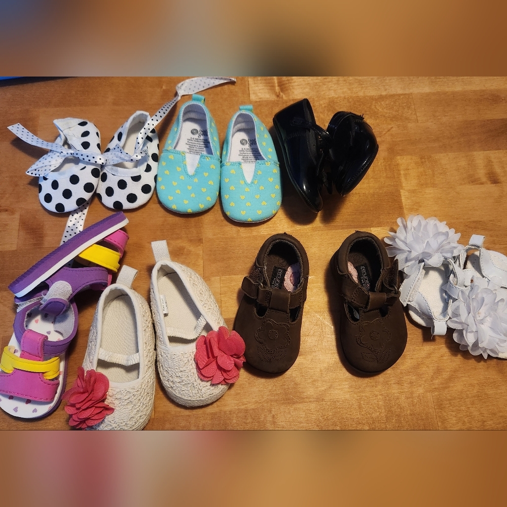 Lot Of7 Baby Shoes